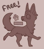 free PSD chib canine base