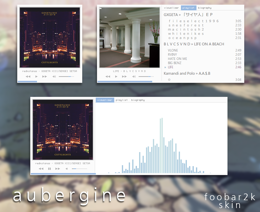 Aubergine (Foobar Skin) by noha-ra