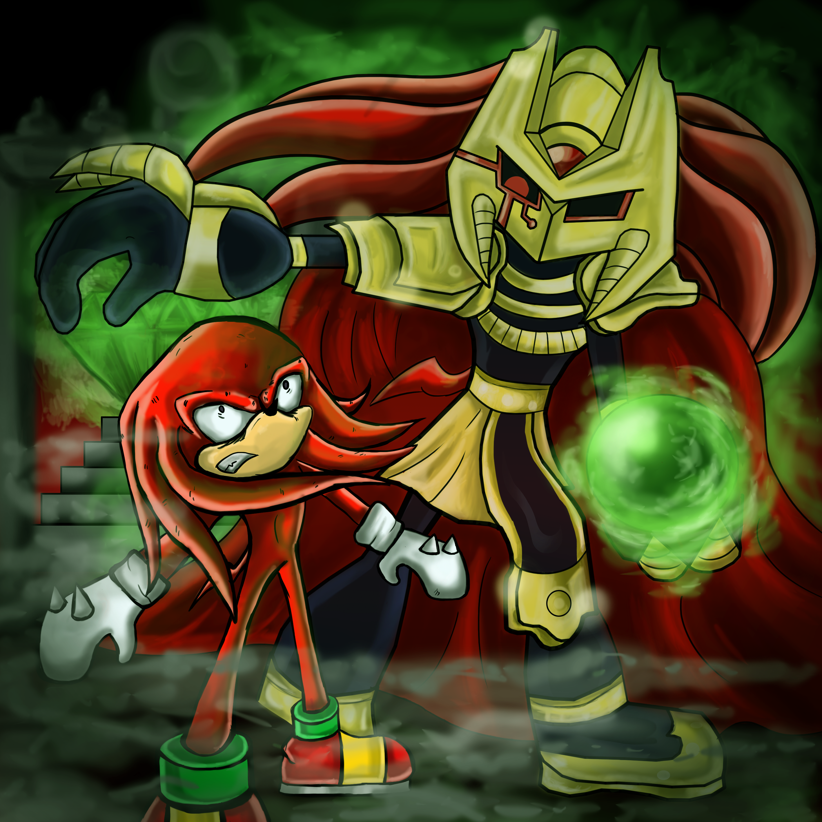 Knuckles vs Enerjak