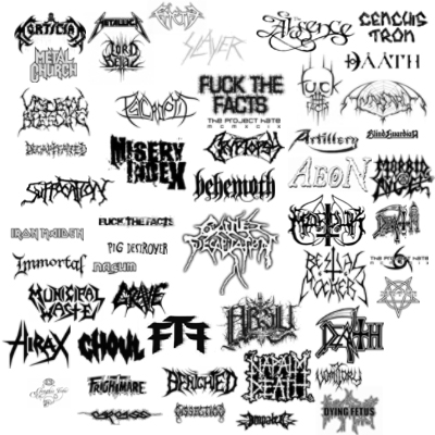 Betere Metal Band Logo Brushes by HumanEntrails on DeviantArt VS-21