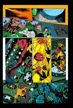 Green Lantern Sample Page 2 - Flats