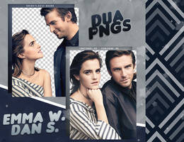 PACK PNG 578 // EMMA WATSON AND DAN STEVENS