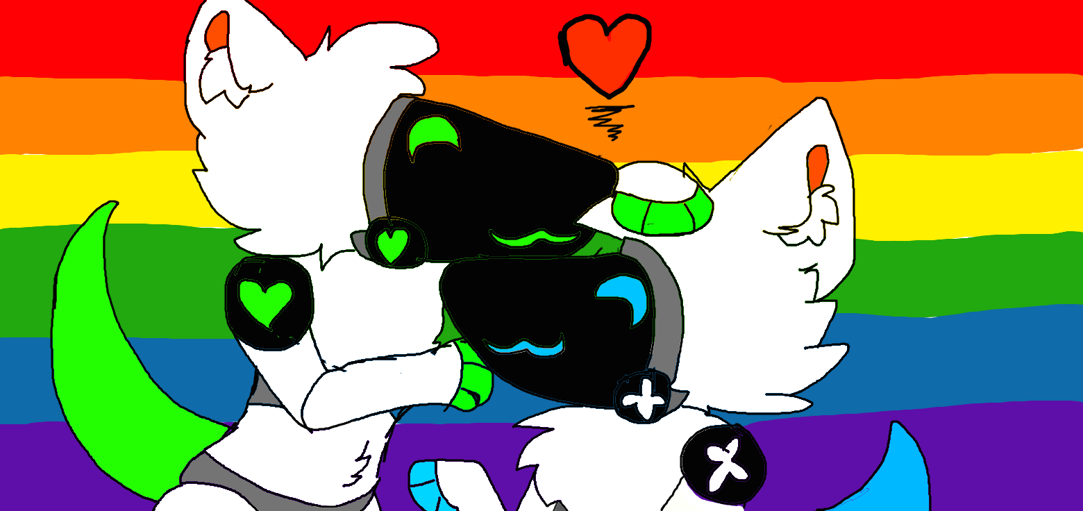 Protogen Pride Art For Some Friends of Mine by Cheesetime0 on DeviantArt
