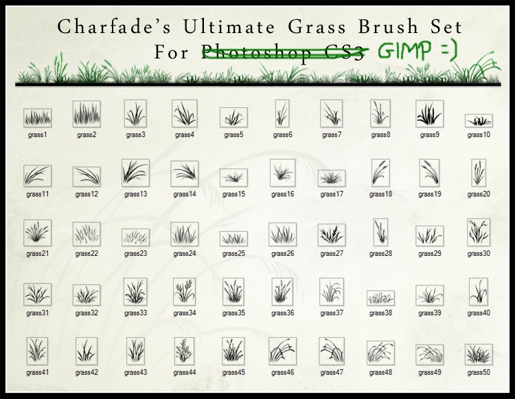 Grass Brush Set by Charfade