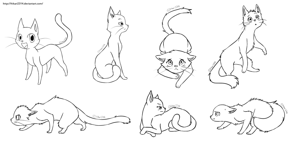 Free Cat Lineart