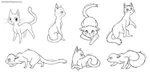 Free Cat Lineart