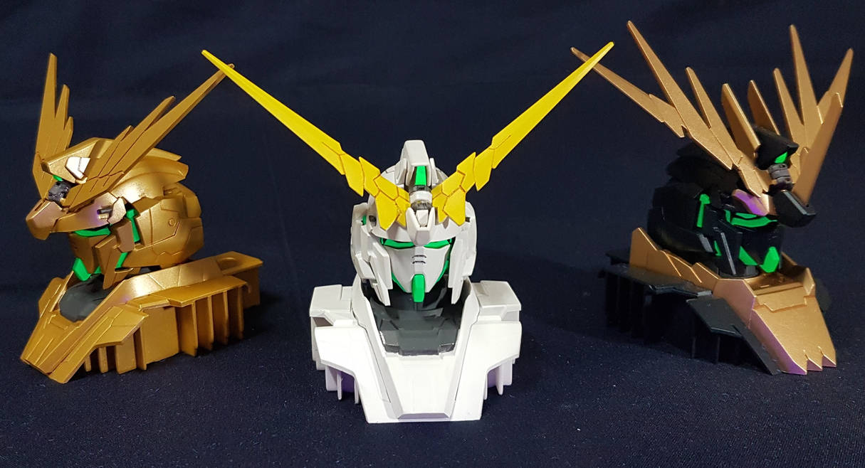 Rx 0 Unicorn Gundam 01 02 03 Head Base By Black Rei On Deviantart