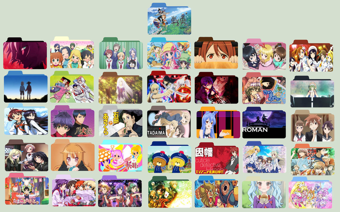 Anime Folders Winter Season 2012-2013 by DrCornwallace on DeviantArt