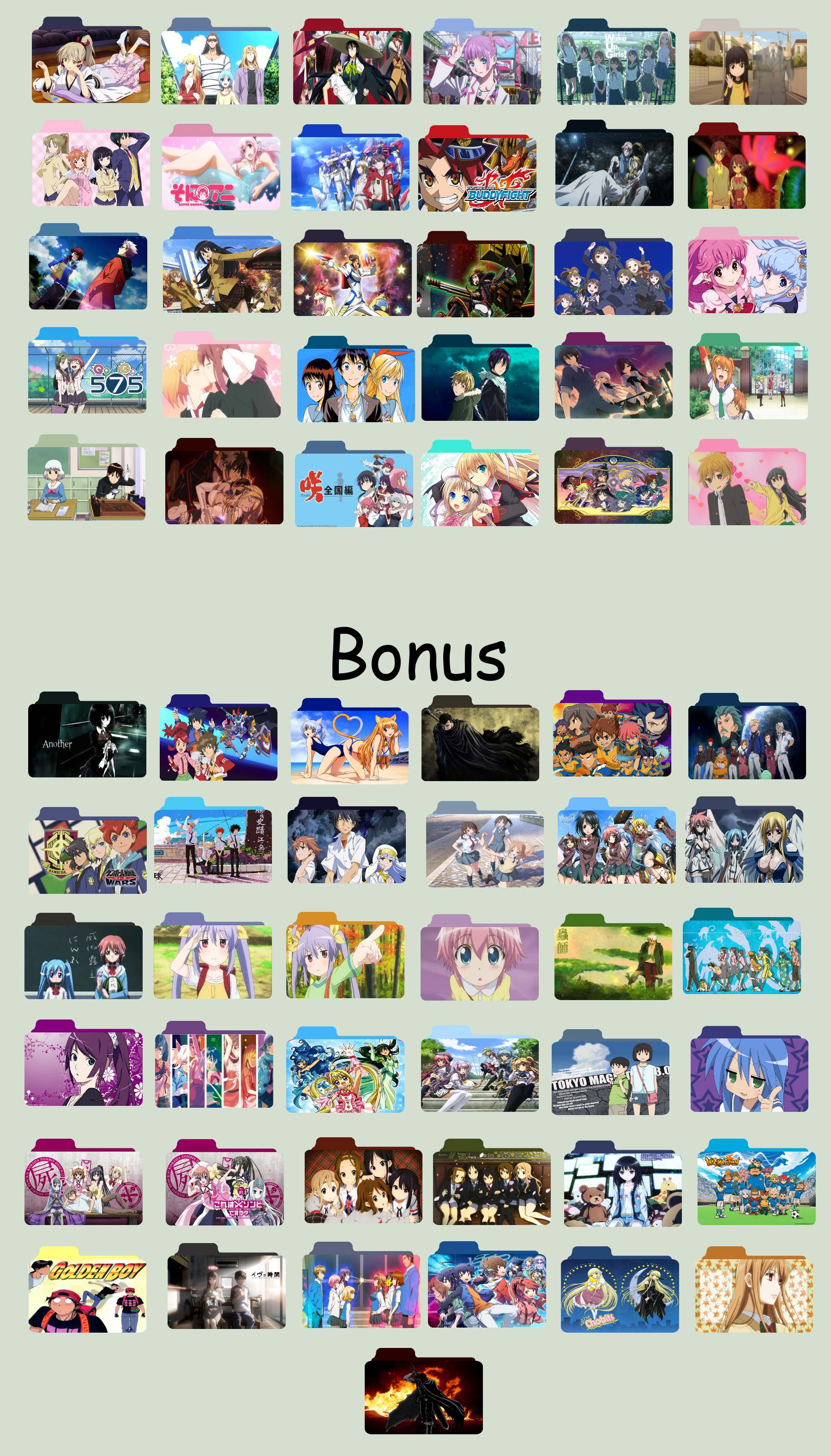 Anime Winter 2014 Folder Icon