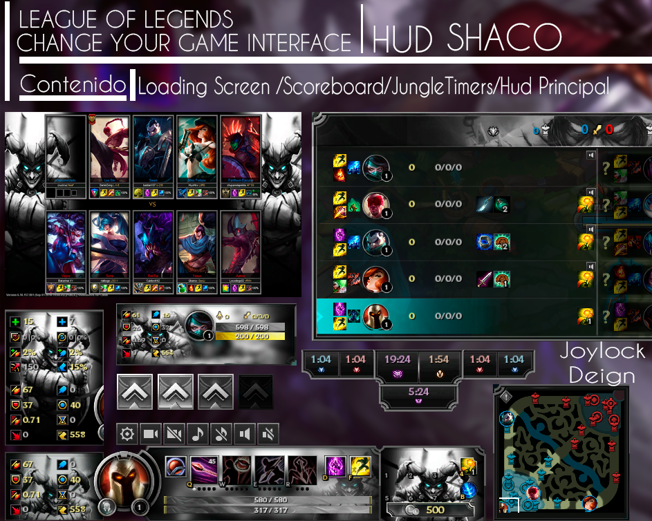 League Of Legends Hud Shaco By Joylockdesigner On Deviantart
