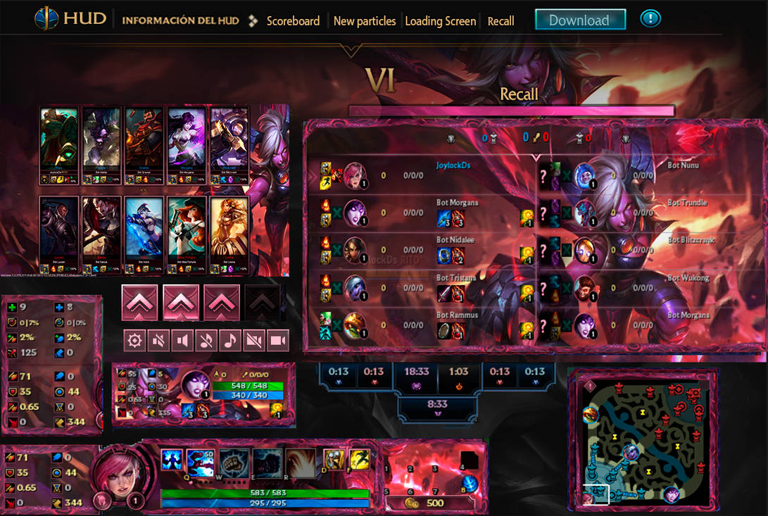 League Of Legends Hud Demon Vi by JoylockDesigner on DeviantArt