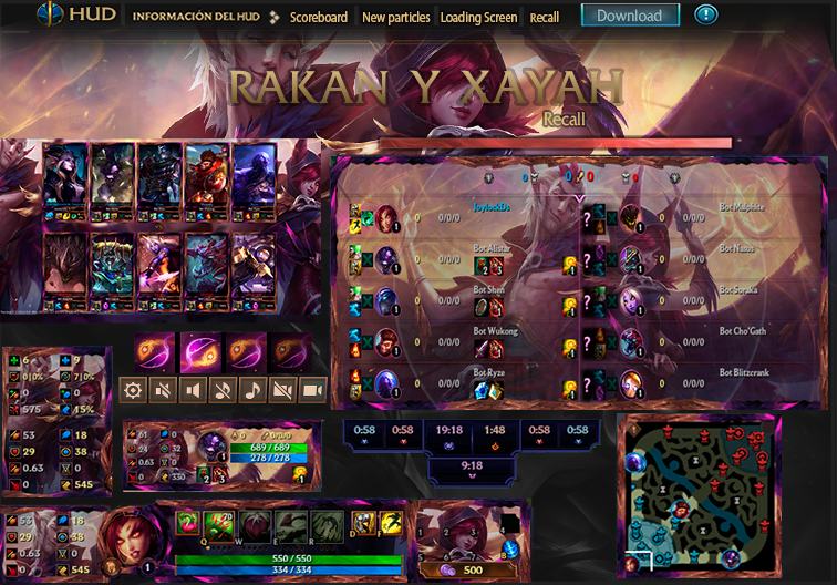 League Of Legends Hud  Rakan Y Xayah