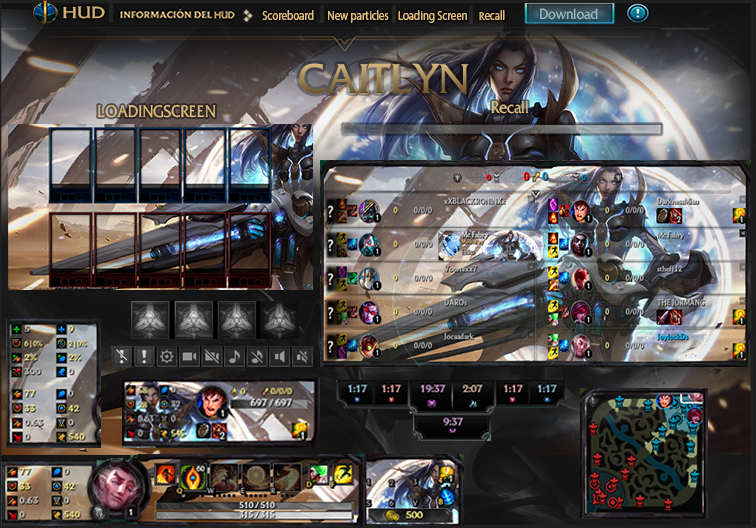 League Of Legends Hud Caitlyn Pulsefire