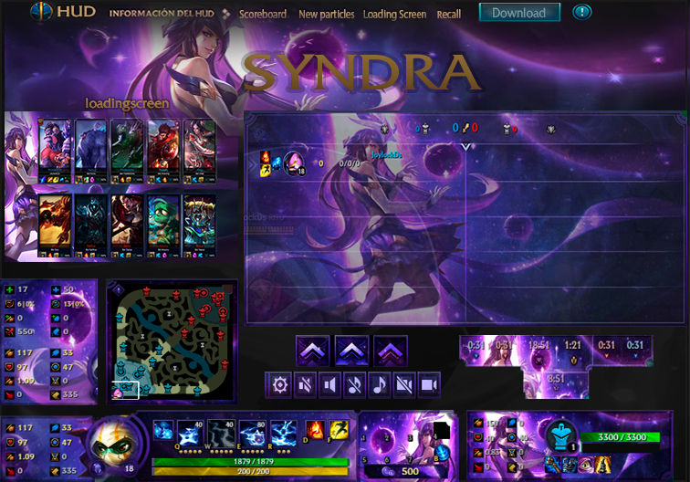 League Of Legends Hud Star Guardian Syndra by