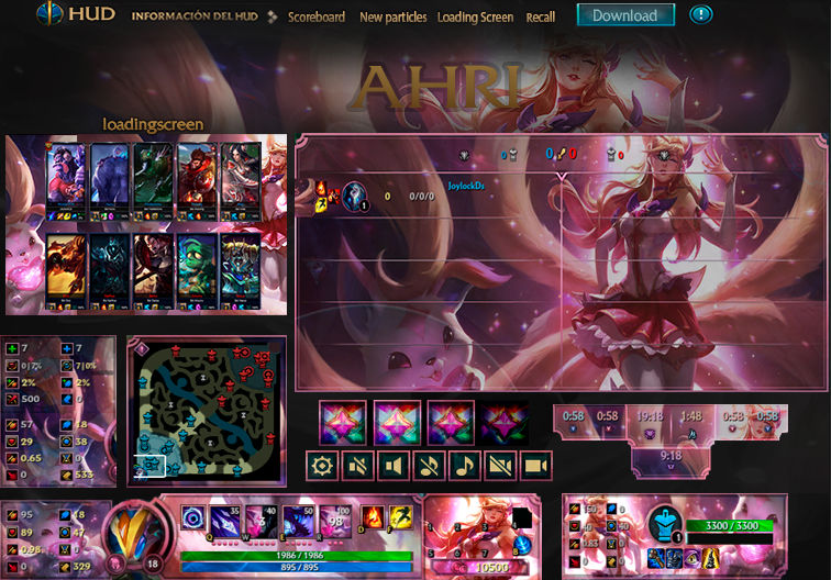 League Of Legends Hud Star Guardian Ahri By Joylockdesigner On Deviantart