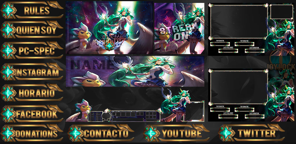 Pack overlay Twicth Star Guardian Soraka by JoylockDesigner on DeviantArt