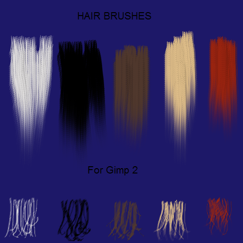 5 Hair Brushes for Gimp2 by jddndrbz on DeviantArt