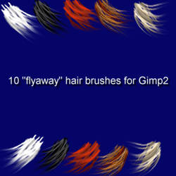 10 Gimp2 Angled HairBrushes