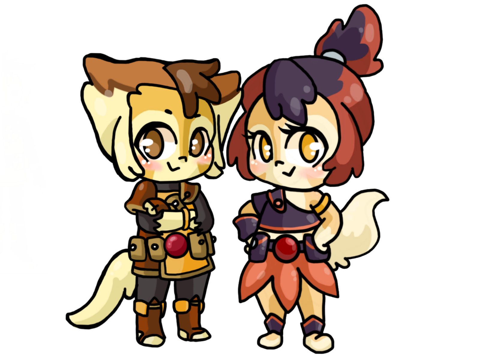 Chibi Wily Kit and Wily Kat by Tassji-S on DeviantArt