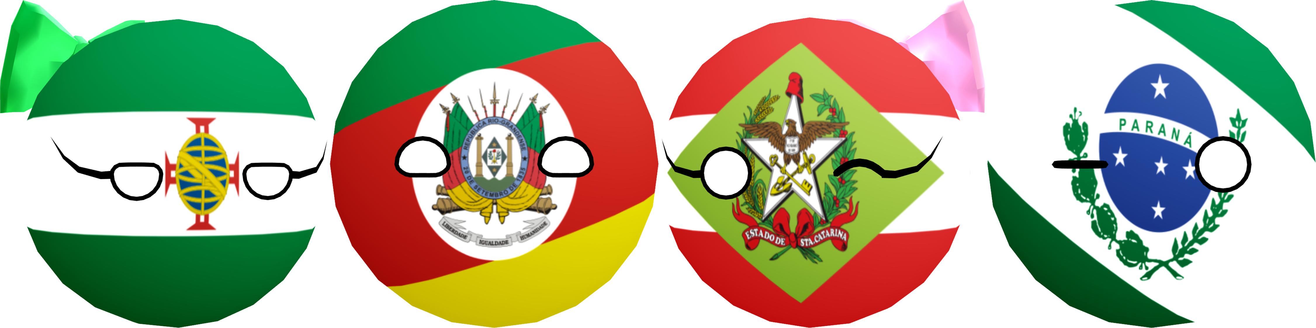 [MMD Countryballs] Brazilian States - South DL by domasan12 on DeviantArt