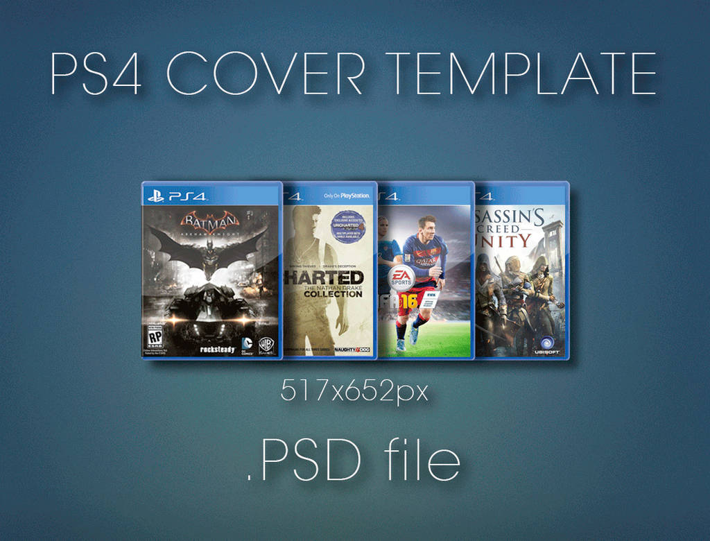 PS4 Cover template by kakashi4489 on DeviantArt PS4 Cover template by kakashi4489 on DeviantArt