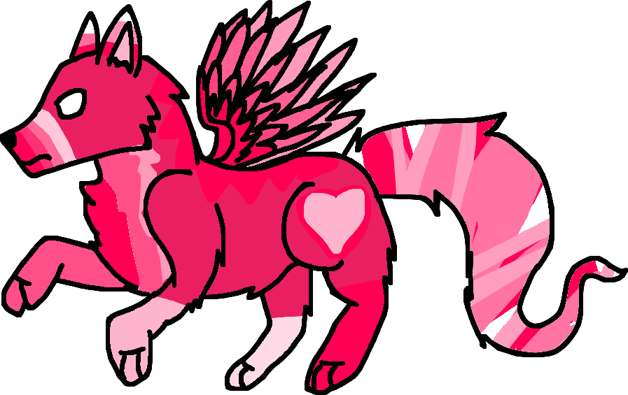 Valentine's Wolf Adopt {CLOSED} by HomestuckRainbowKitt on DeviantArt
