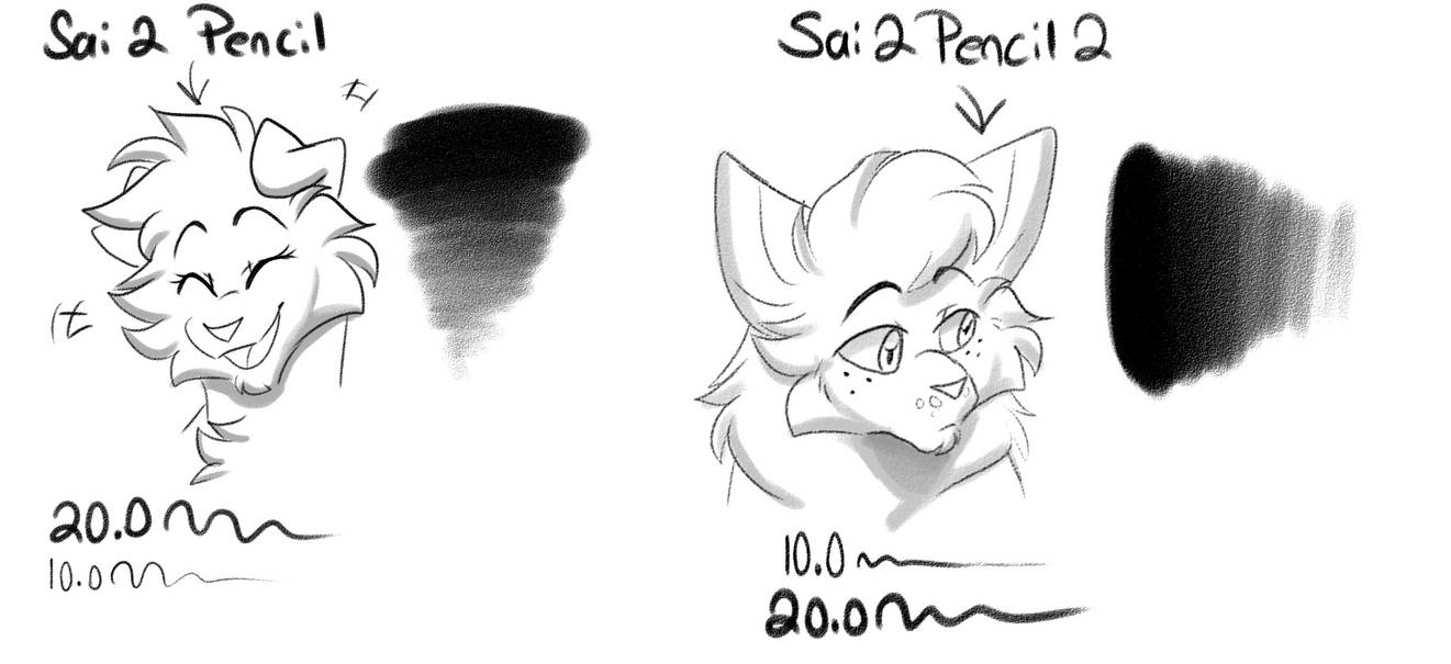 CSP SAI2 Pencil brushes by BloodCatQueen on DeviantArt