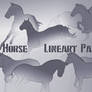 Horse Lineart Pack (8 lines)