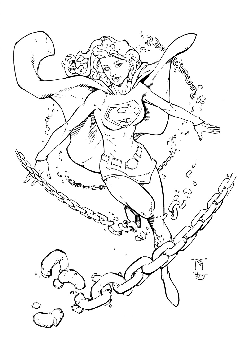 Supergirl WaxExpo by RandyGreen Inks WillPetrey