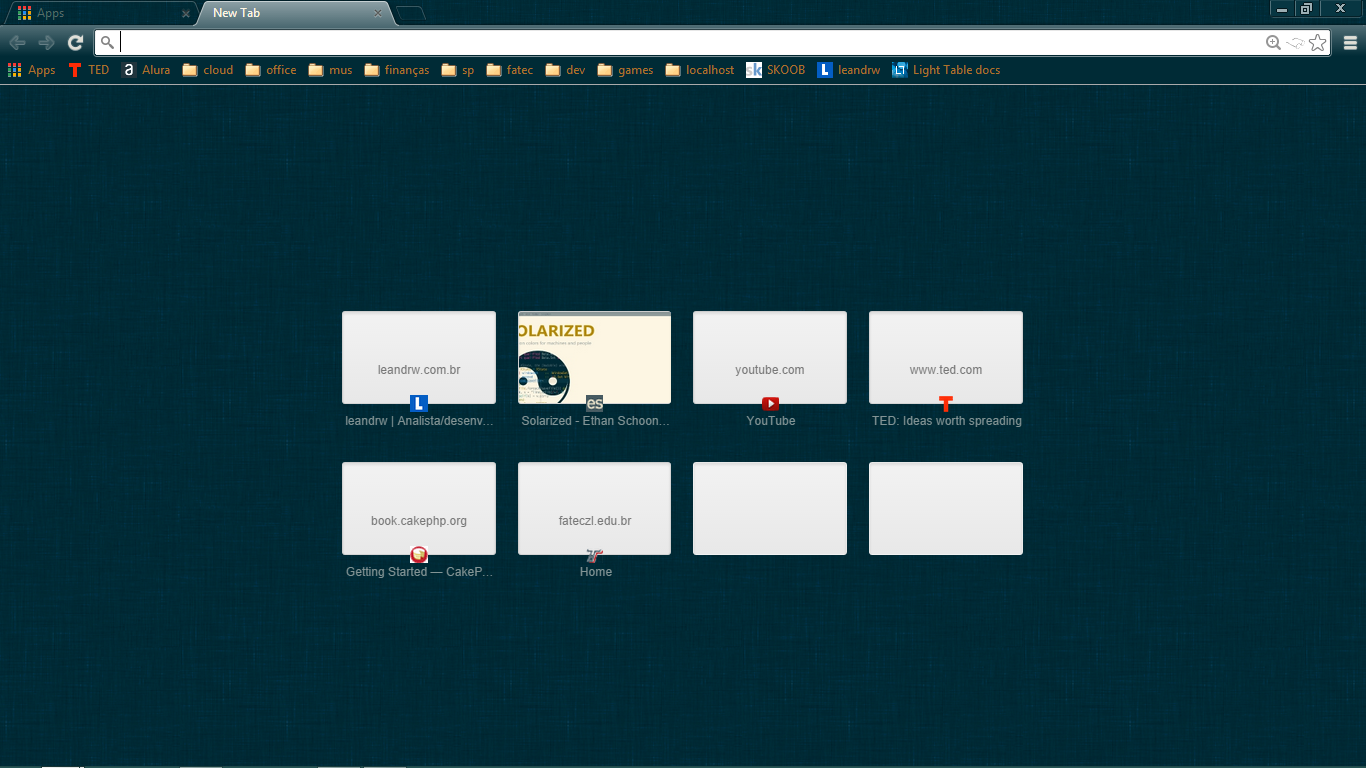 Solarized Dark Texture Google Chrome Theme by leandrw on DeviantArt