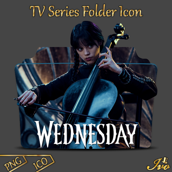 Wednesday Paint It Black TV Series 2022 Folder by ivoRs on DeviantArt
