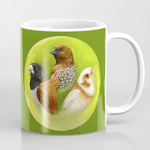 Munia Finches Realistic Painting Mug