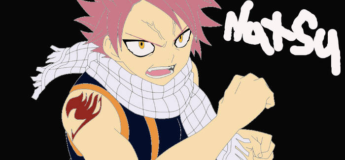 Lineart Natsu Dragneel