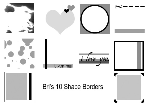 Bri's 10 Shape Borders