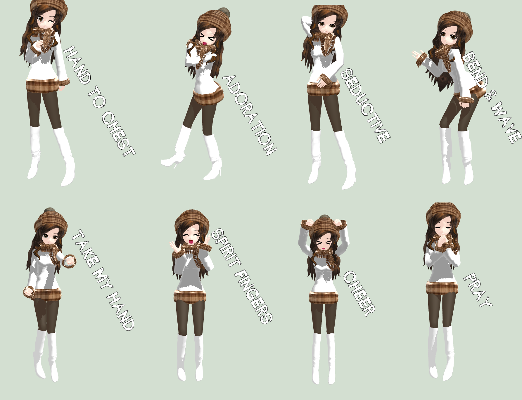 Mmd New Pose Pack 4 U By Roseberi On Deviantart