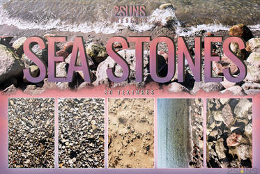 Sea stones textures photoshop digital paper