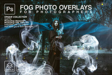 Smog, fog, smoke overlays textures Halloween photo