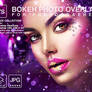 Bokeh overlay photoshop Sparkler Gold Digital