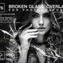 Broken glass photoshop overlay Realistic Glass