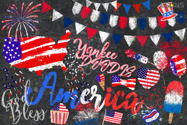 Independence day chalk overlay Photoshop USA