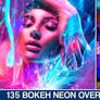 Bokeh overlay photoshop Sparkler Gold Digital NEON