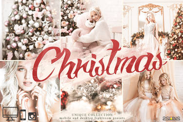 Christmas bright presets Winter lightroom