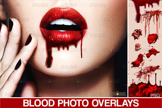 Blood overlay Scary blood Red Blood splatter