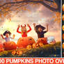 100 Halloween pumpkin overlays Photoshop