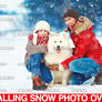 Snow blizzard photo overlays Winter Christmas