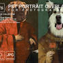 Royal Pet Portrait templates Digital pet art