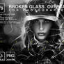 Broken glass photoshop overlay Realistic Glass