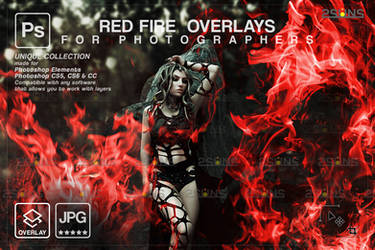 Burn overlays Photoshop Flame fire Campfire Red