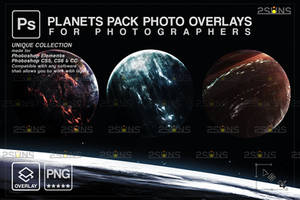 Space planets photo overlays Galaxy Space