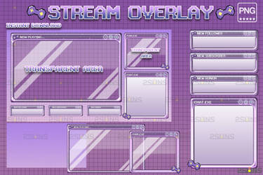 Kawaii twitch overlay package